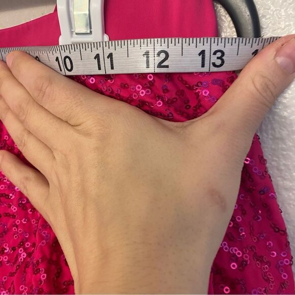 Weissman dance costume 3 piece hot pink Barbie fringe pant skirt top MT10485 LA - Picture 14 of 16